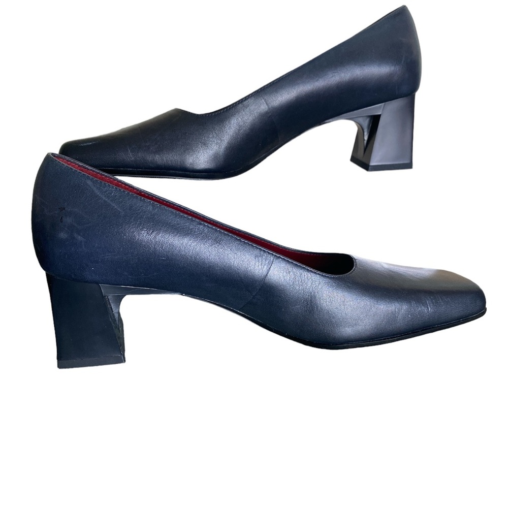 NEW Naturalizer black leather chunky heel 7.5 M